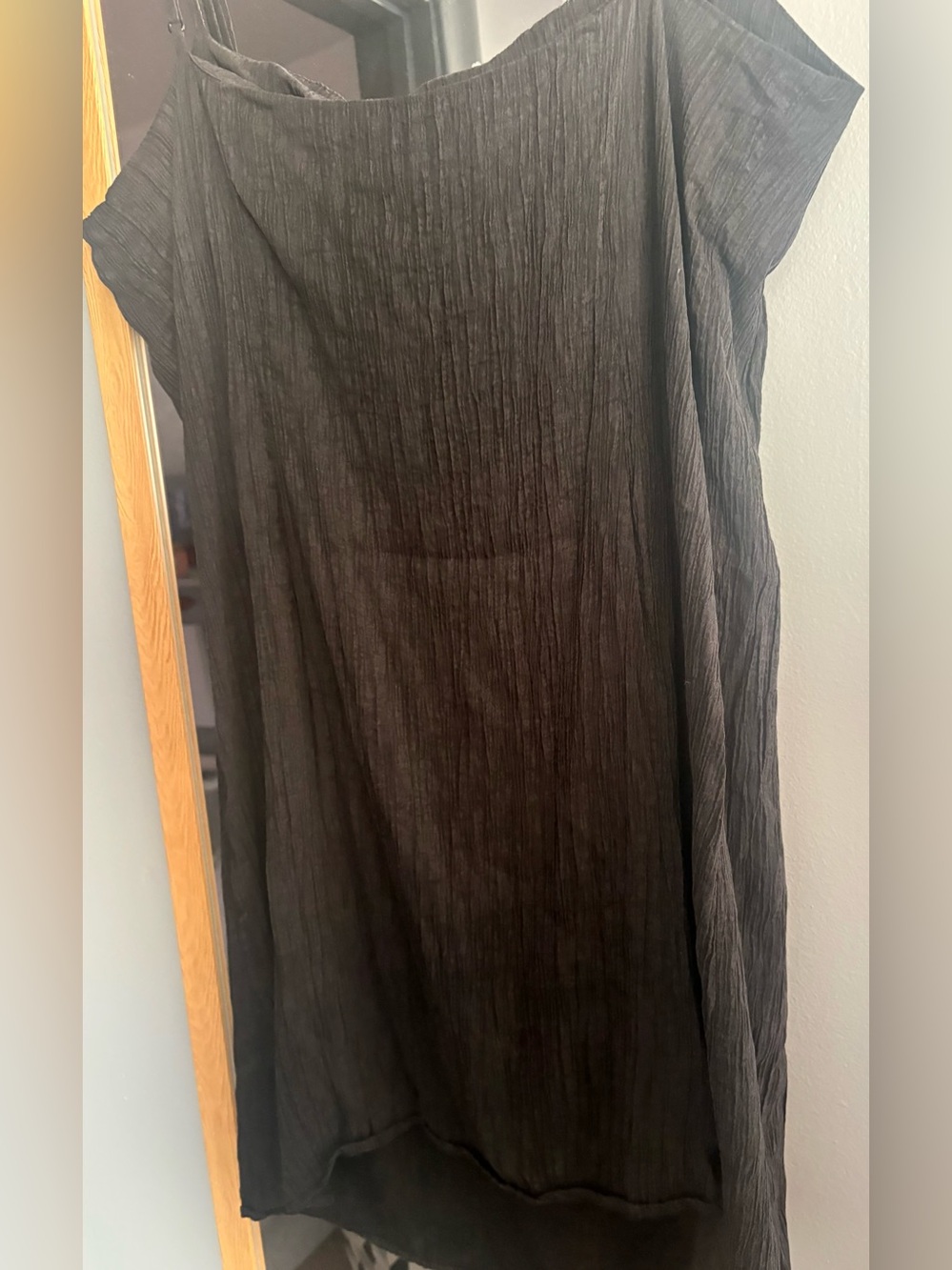 Zara Black Mini Dress with Textured Fabric